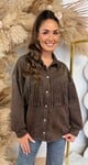 FRINGE SUEDE JACK CHOCO