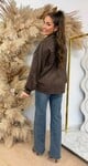 FRINGE SUEDE JACK CHOCO