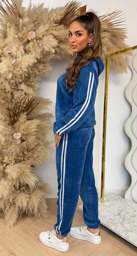 STRIPE TEDDY SET 685 BLUE