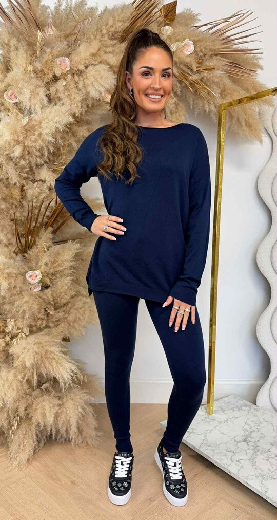 KAYLLA SPLITJES SET 9817 NAVY