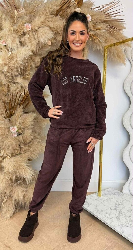 LOS ANGELES TEDDY SET 684 CHOCO