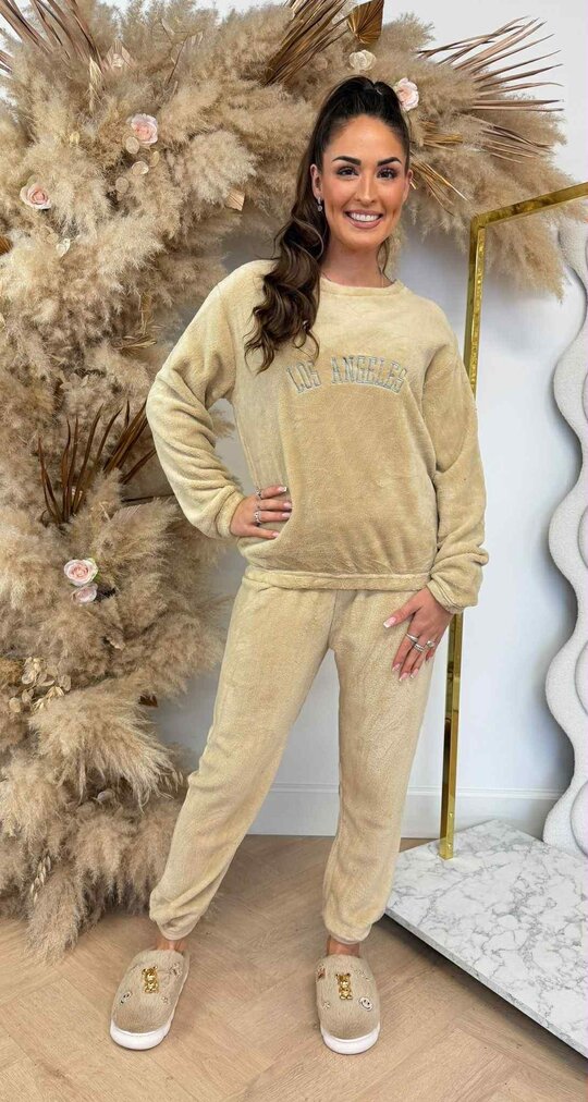 LOS ANGELES TEDDY SET 684 BEIGE
