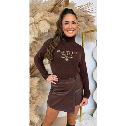 PARIS MILANO KOL KNIT SWEAT 08066 CHOCO PARIS MILANO KOL KNIT SWEAT 08066 CHOCO