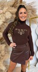 PARIS MILANO KOL KNIT SWEAT 08066 CHOCO