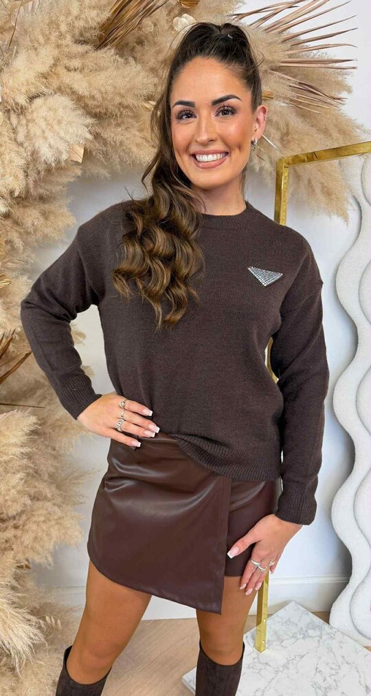PRADY SWEAT AM747 CHOCO