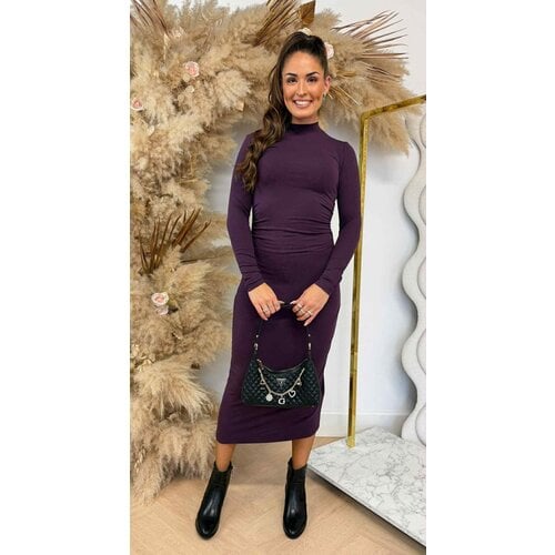 BY SWAN PERFECT BASIC DRESS 9978 PLUM PURPLE BY SWAN PERFECT BASIC DRESS 9978 PLUM PURPLE