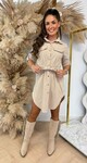 CORDUROY LUS DRESS LIGHTBEIGE