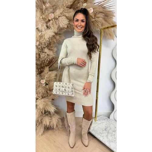 BASIC SOFT KOL DRESS 5021 BEIGE