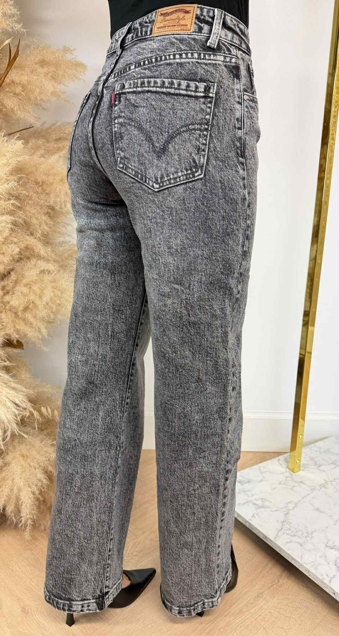 LEVI INSPIRED STRAIGHT LEG JEANS 2226 GREY