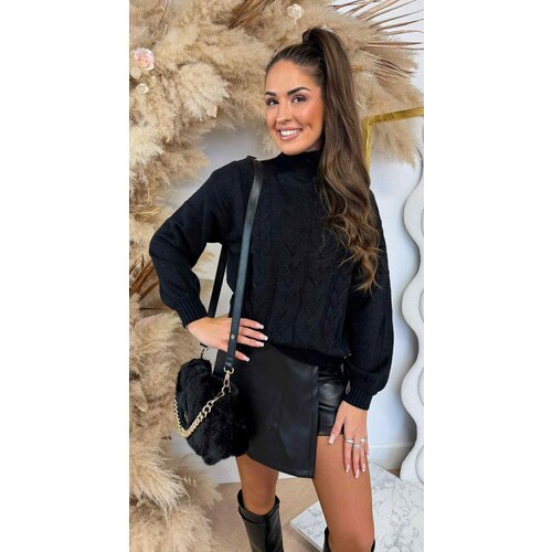 KNITTED KAYLLA SWEAT 10022 BLACK KNITTED KAYLLA SWEAT 10022 BLACK