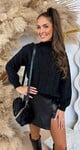 KNITTED KAYLLA SWEAT 10022 BLACK