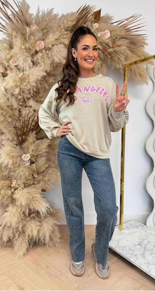 LOS ANGELES NIGHTS SWEAT 801812 BEIGE