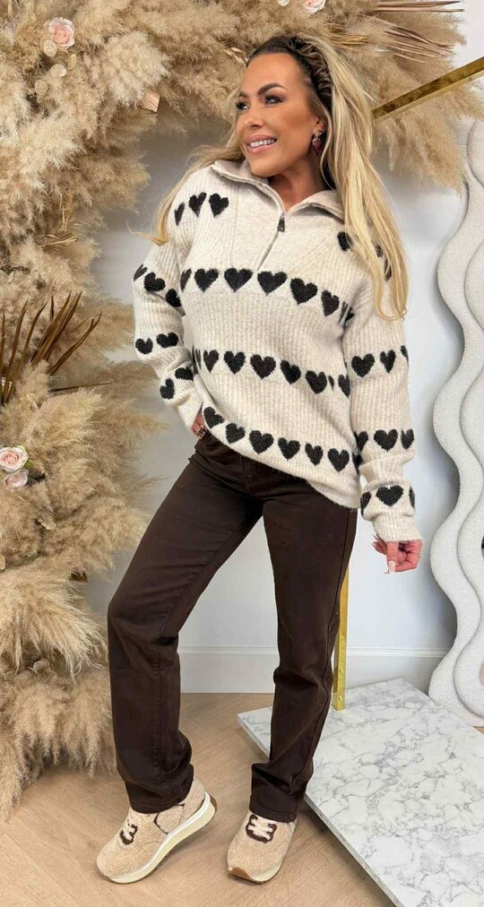 ZIP HARTJES TRUI 713 BEIGE