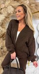 LOUISE KNITTED VEST CHOCO