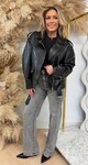 MUSTHAVE LEATHER LOOK JACKET 2169 BLACK