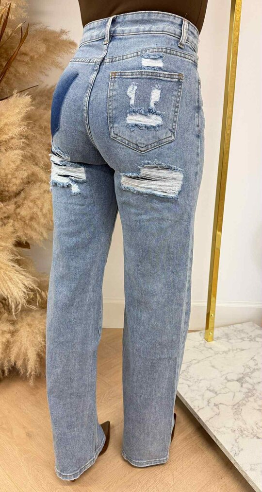 POCKET DAMAGDE JEANS G89Y DENIMBLUE