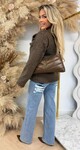 KIKI BUTTON TEDDY JACKET CHOCO