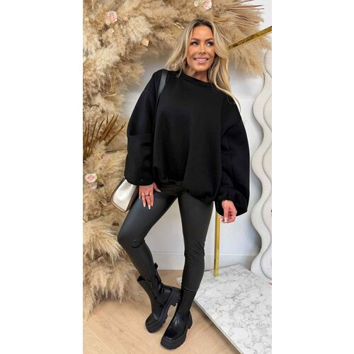 BALLON MOUW FLEECE SWEAT BLACK BALLON MOUW FLEECE SWEAT BLACK