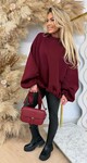 BALLON MOUW FLEECE SWEAT BORDEAUX