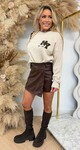 NY STUDDED SWEAT AM863 TAUPE