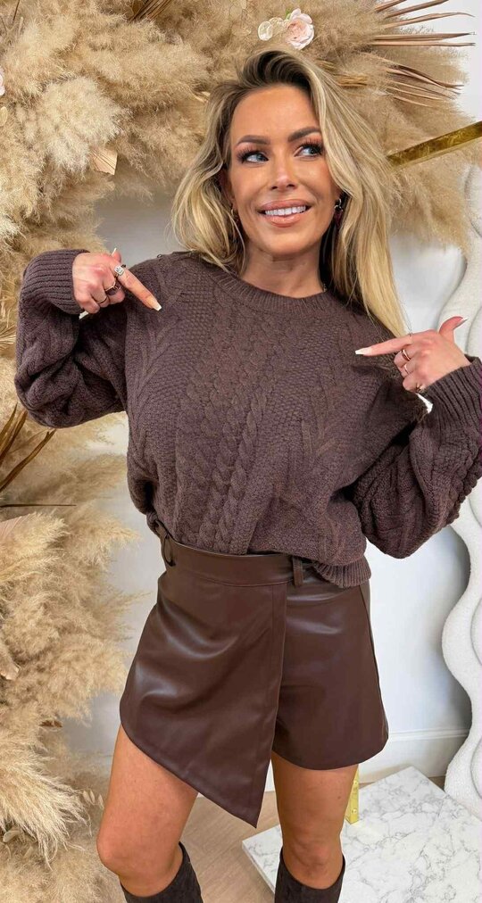 MILANO KABEL SWEAT 383791 CHOCO