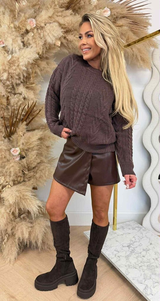 MILANO KABEL SWEAT 383791 CHOCO