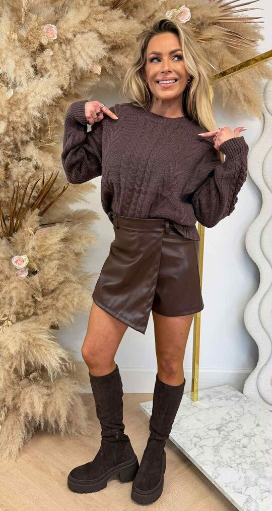 MILANO KABEL SWEAT 383791 CHOCO