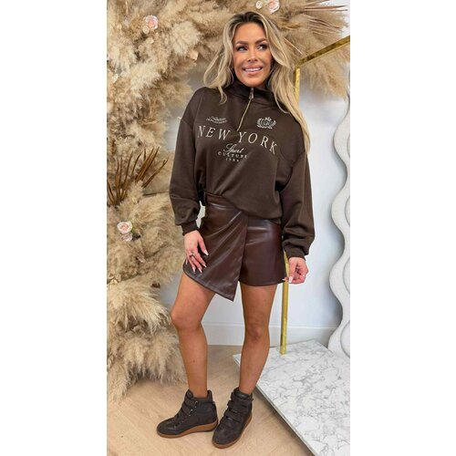 SPORT CULTURE ZIP SWEAT CHOCO SPORT CULTURE ZIP SWEAT CHOCO