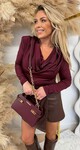 SHINEY WATERFALL BODY BORDEAUX