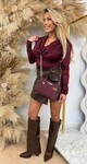 SHINEY WATERFALL BODY BORDEAUX