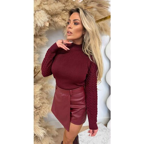 SPARKLE SLEEVE TOP 8989 BORDEAUX SPARKLE SLEEVE TOP 8989 BORDEAUX