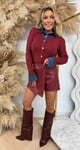 KABLE DENIM KRAAG TRUITJE 7083 WINE RED