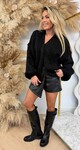 LOUISE KNITTED VEST BLACK