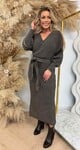 BESTSELLING KNITTED BELT DRESS TAUPE
