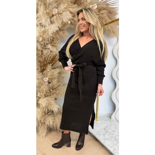 BESTSELLING KNITTED LUS DRESS CHOCO BESTSELLING KNITTED LUS DRESS CHOCO