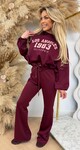 LOS ANGELES SET 1983 BORDEAUX/PINK