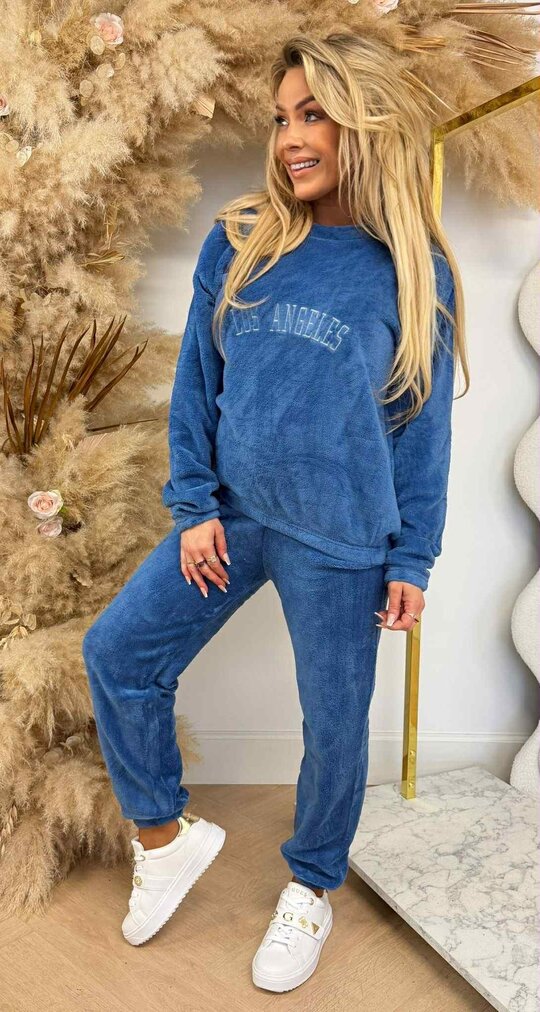 LOS ANGELES TEDDY SET 684 BLUE