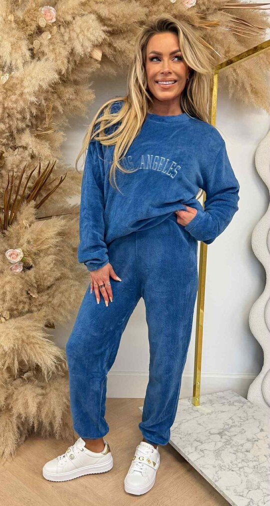 LOS ANGELES TEDDY SET 684 BLUE