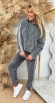 STRIPE TEDDY SET 685 GREY