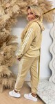 STRIPE TEDDY SET 685 BEIGE