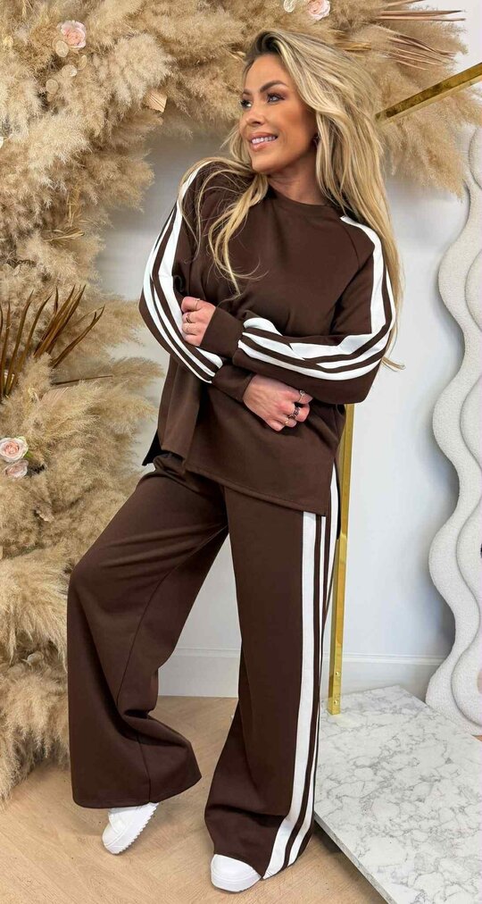 ADDY STRIPE SET CHOCO