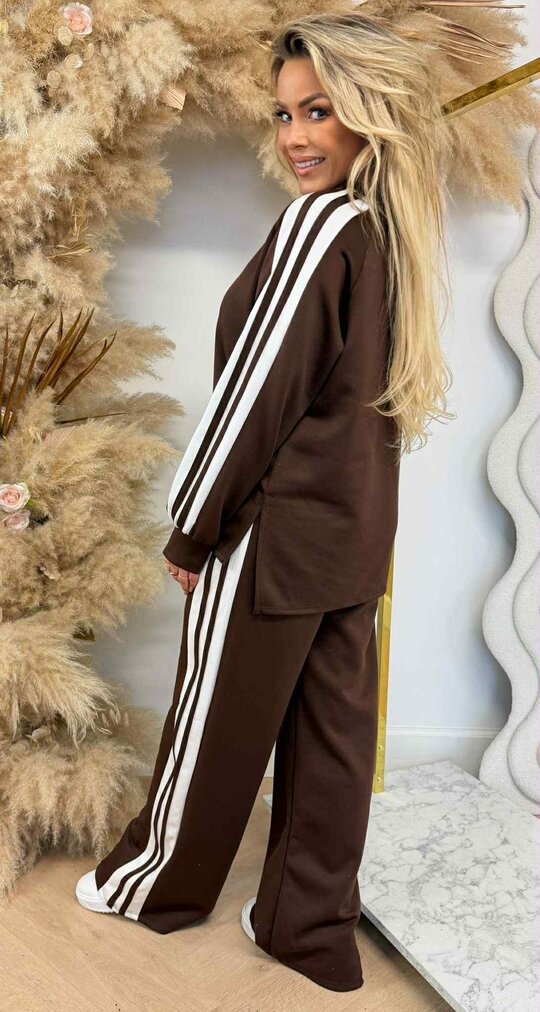 ADDY STRIPE SET CHOCO