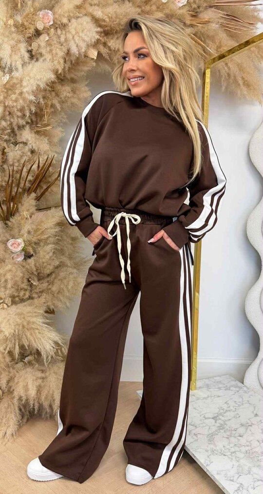 ADDY STRIPE SET CHOCO