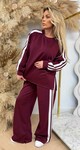 ADDY STRIPE SET BORDEAUX