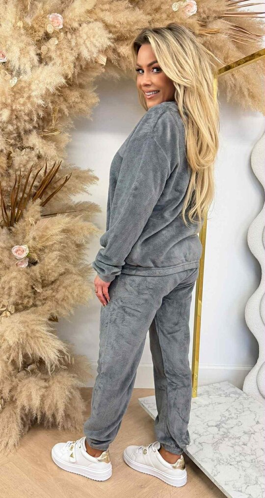 LOS ANGELES TEDDY SET 684 GREY