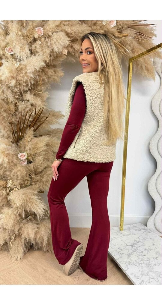MUSTY TEDDY GILET BEIGE