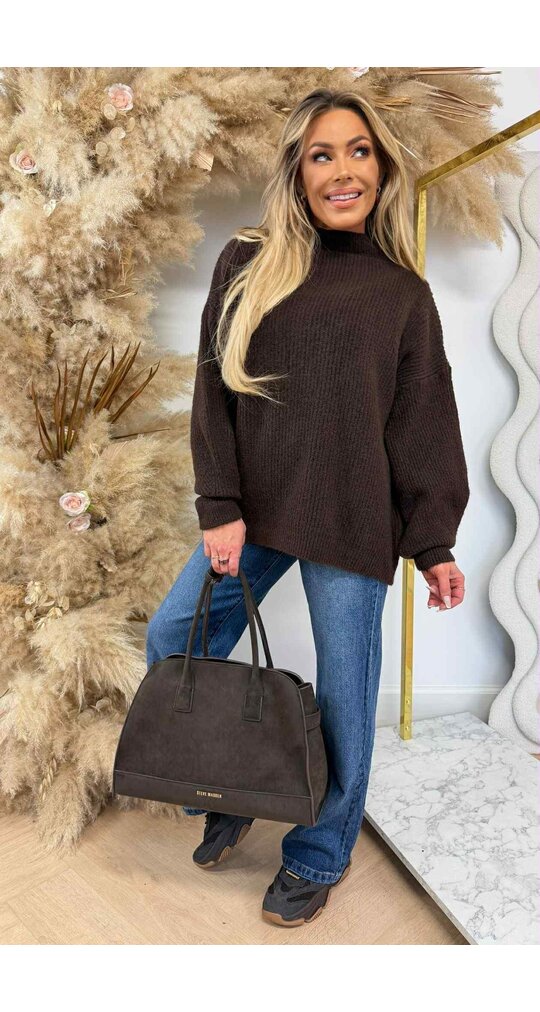 PERFECT KNITTED SWEAT CHOCO