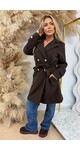 SIMONE BUTTON COAT CHOCO