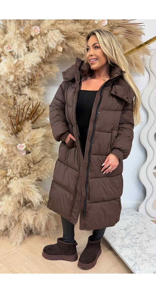 BASIC PUFFER WINTERJACKET 8780 CHOCO