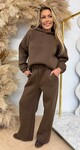 MEREL FLEECE JOG SET CHOCO